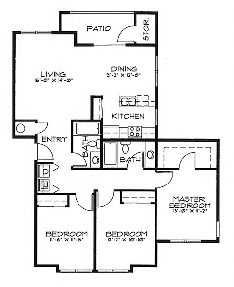 Fountain Valley 3 Bed 2 Bath 1285 SF